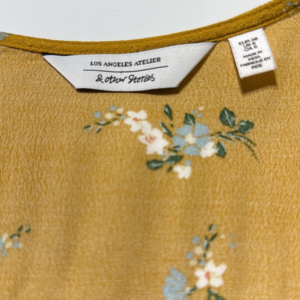 & Other Stories Los Angeles Atelier EUC midi wrap dress - Picture 3 of 10